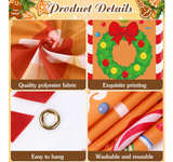 4PCS Christmas Gingerbread House Decorations Gingerbread Door Covers - Image 4