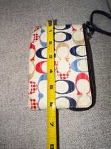 Coach Signature Corner Zip Wristlet in Multi-Color Logo - Image 4