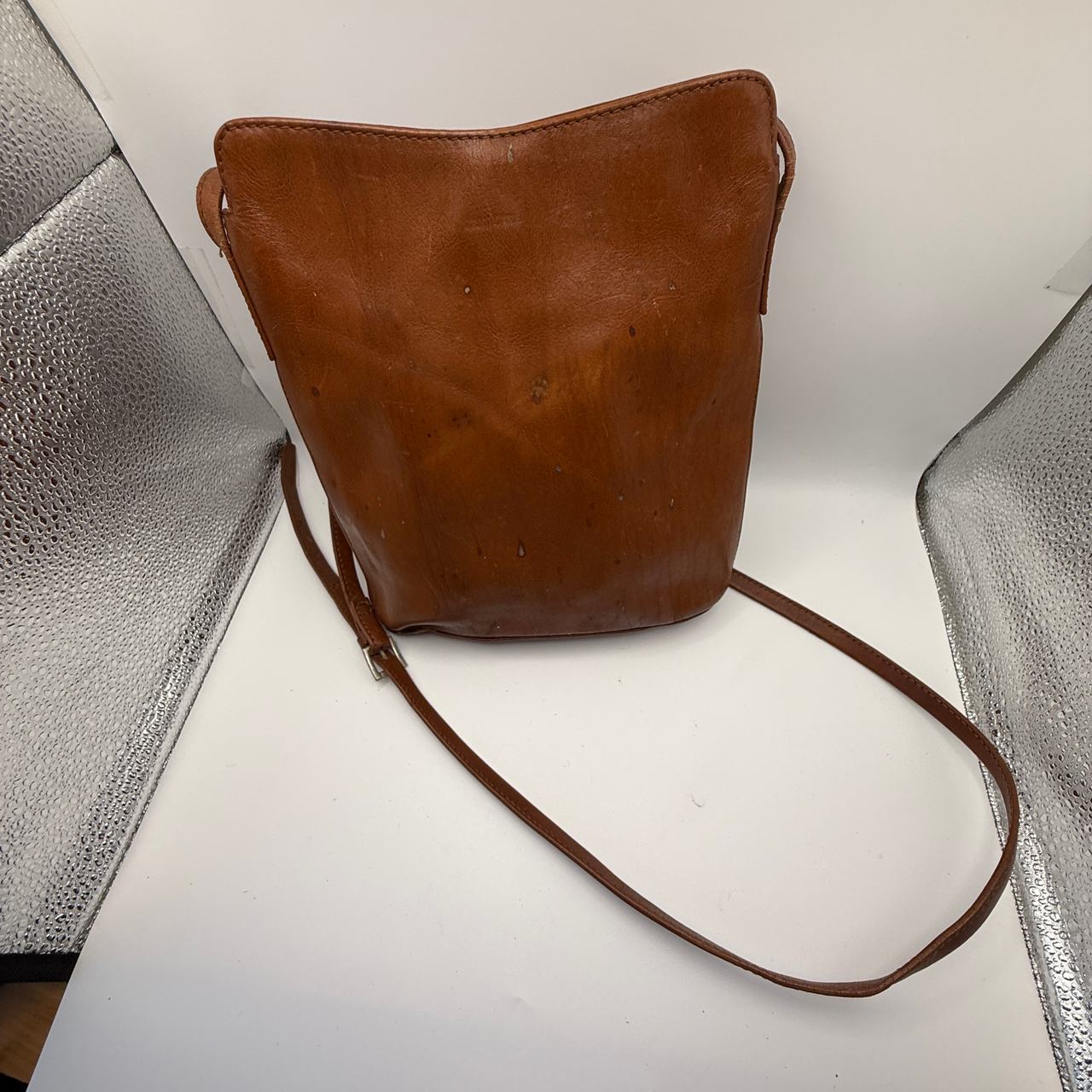 The Sak Leather Bucket Crossbody Bag