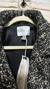 NWT Jason Wu Black and Cream Textured Tweed Cropped Jacket - Image 2