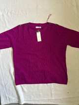 Marks and Spencer Wool Crew Neck Sweater Purple - Image 5