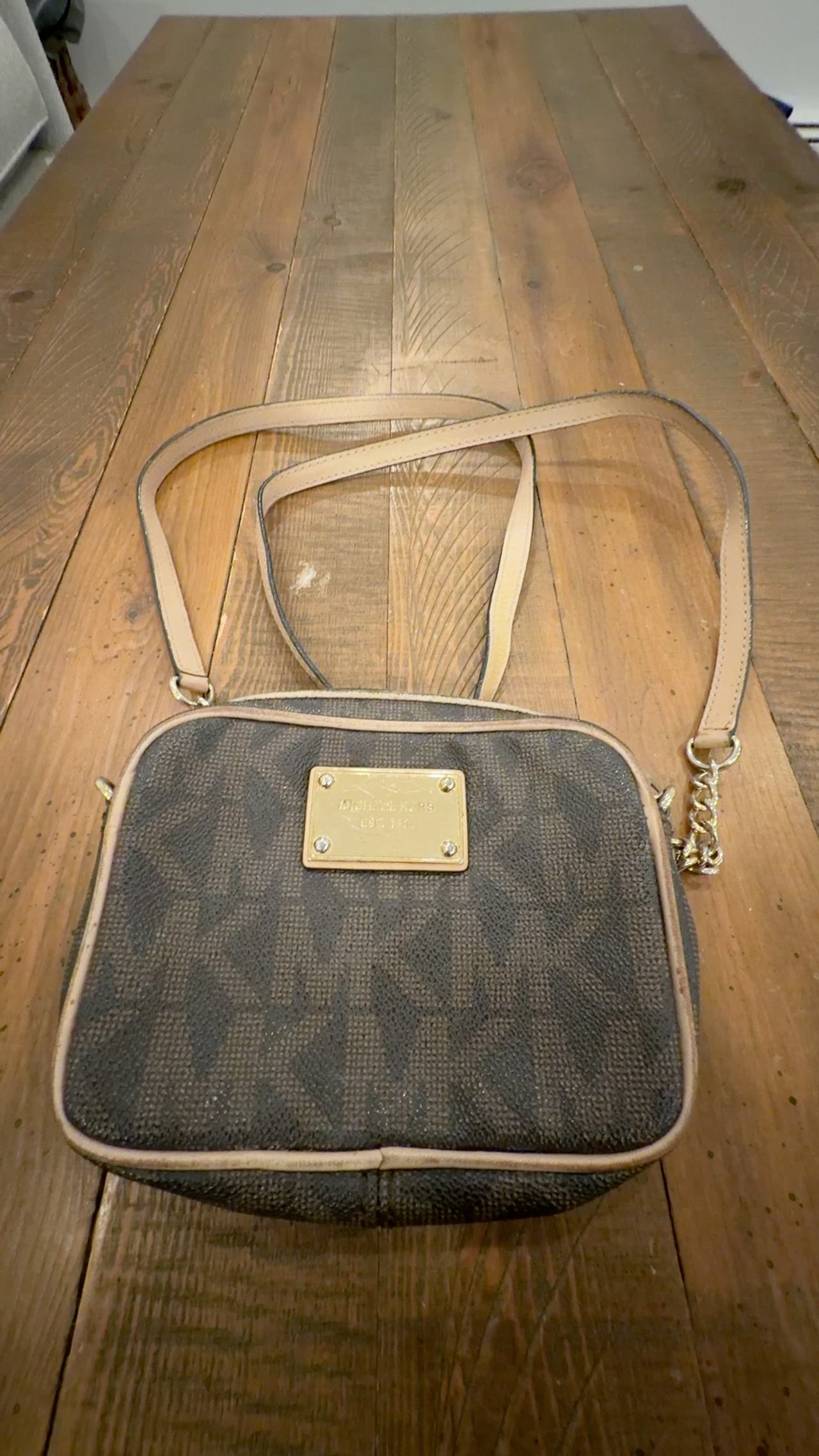 Michael Kors Crossbody Bag MK Brown Handbag 
