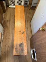 Antique Wooden Farmhouse Bench - Image 2