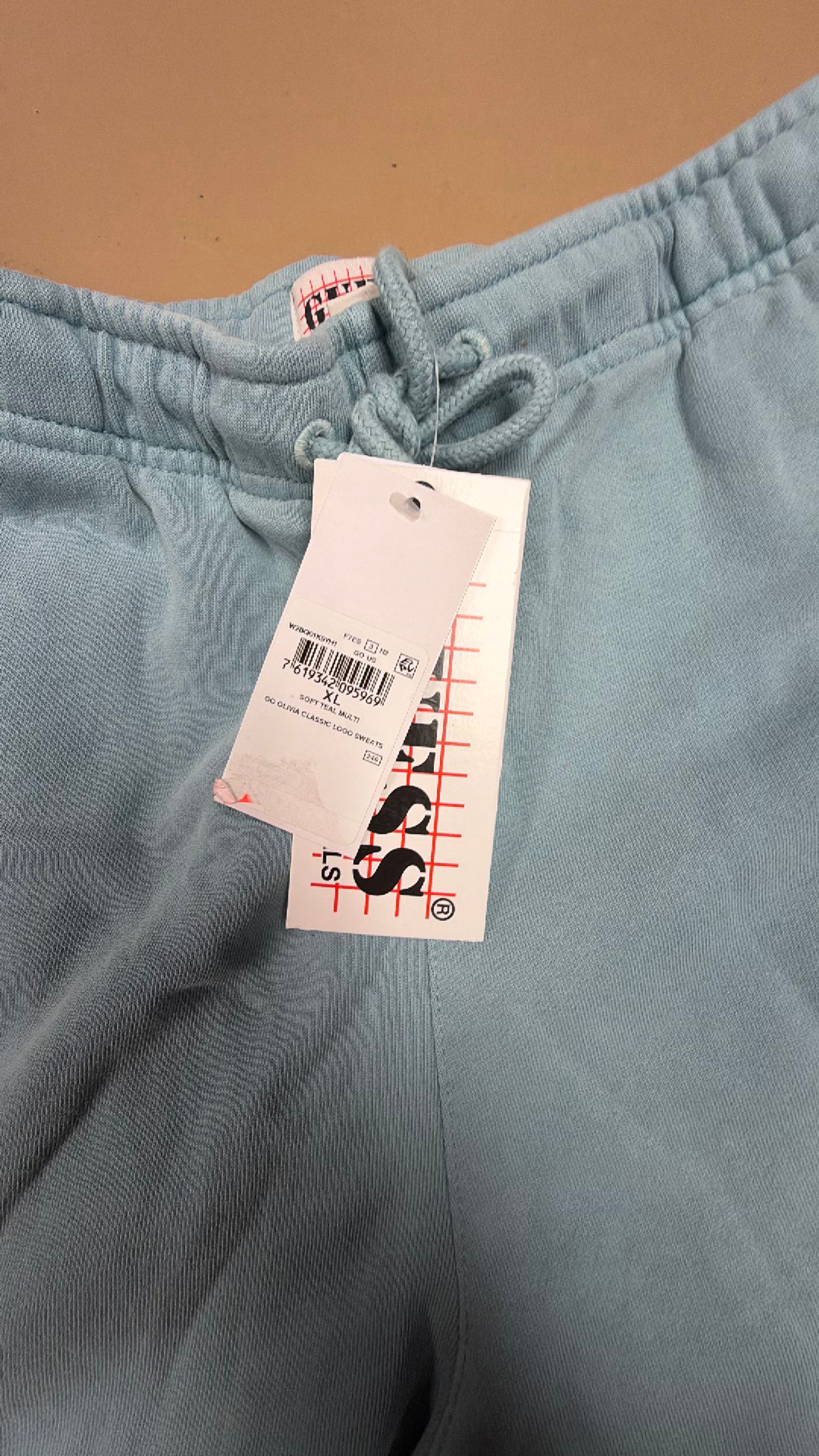 GUESS Olivia Classic Sweat Pant Soft Teal - Image 2