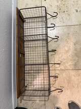Industrial Modern Cubbie Shelf with Coat Hooks - Image 5