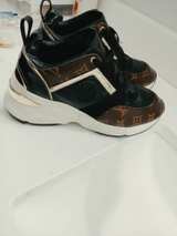 Louis Vuitton Run Away Sneaker Monogram Canvas Black Gold - Image 6