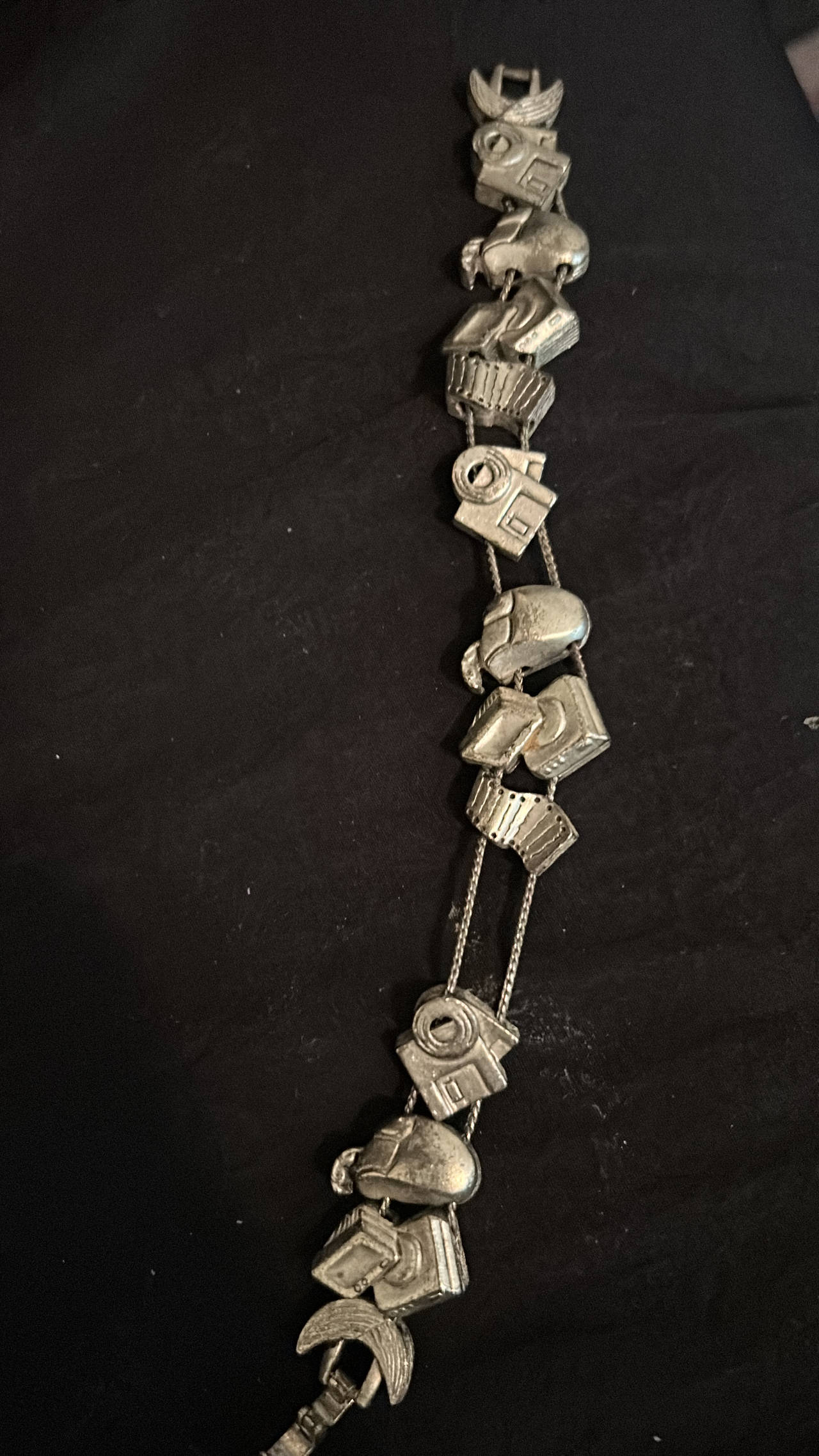 Vintage Photography Camera Charm Bracelet