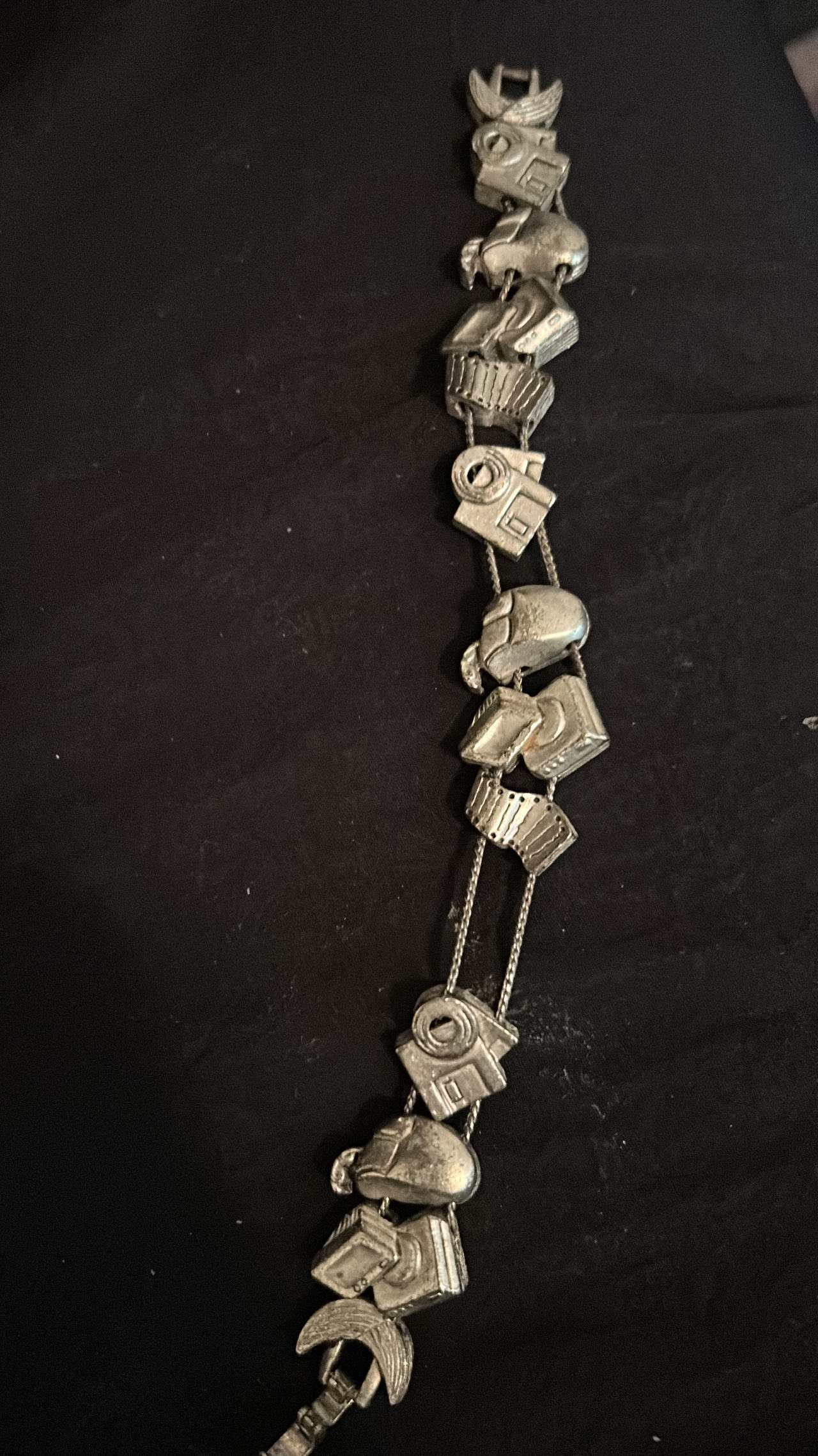 Vintage Photography Camera Charm Bracelet