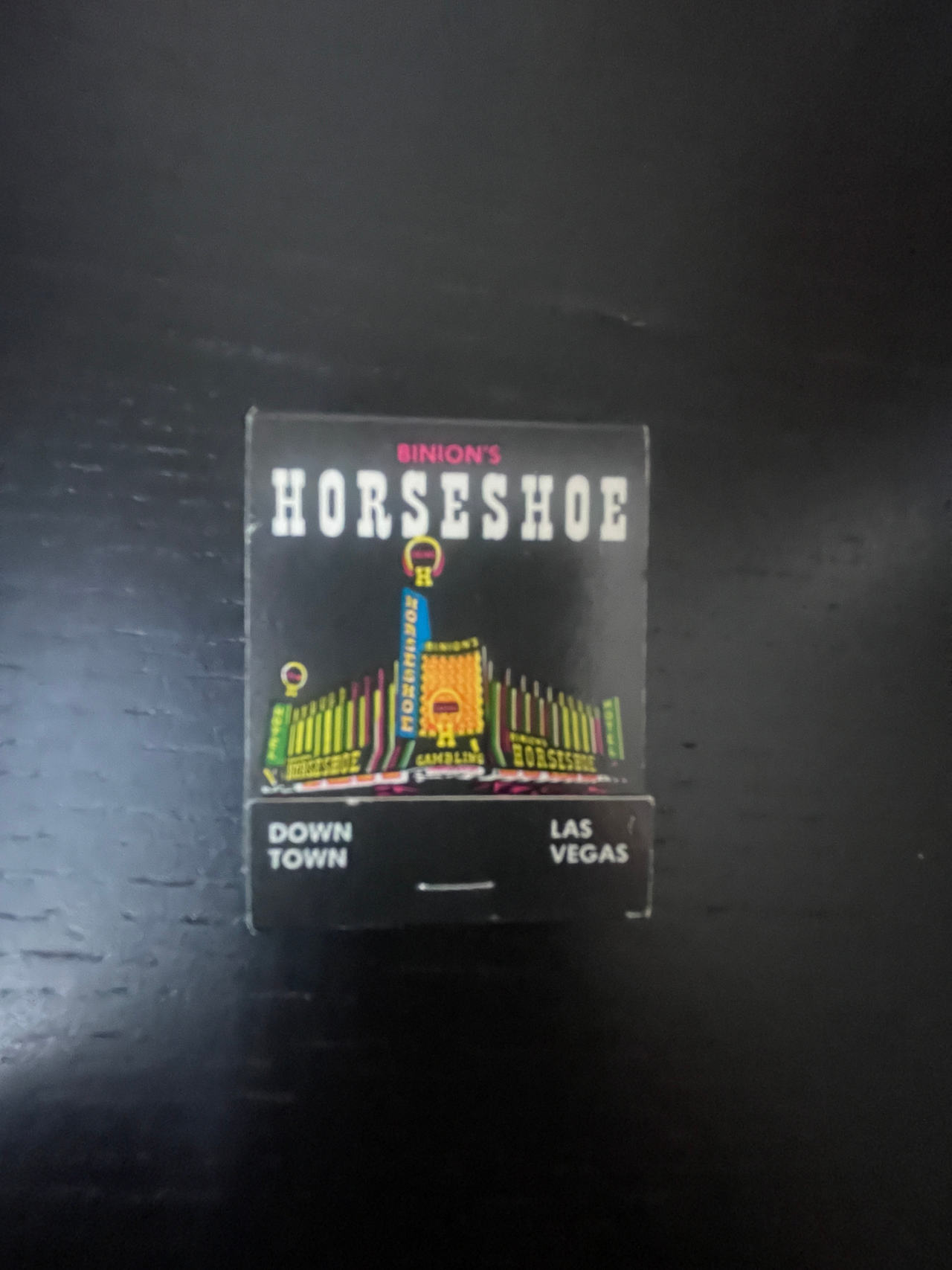 Binion's Horseshoe Matchbook