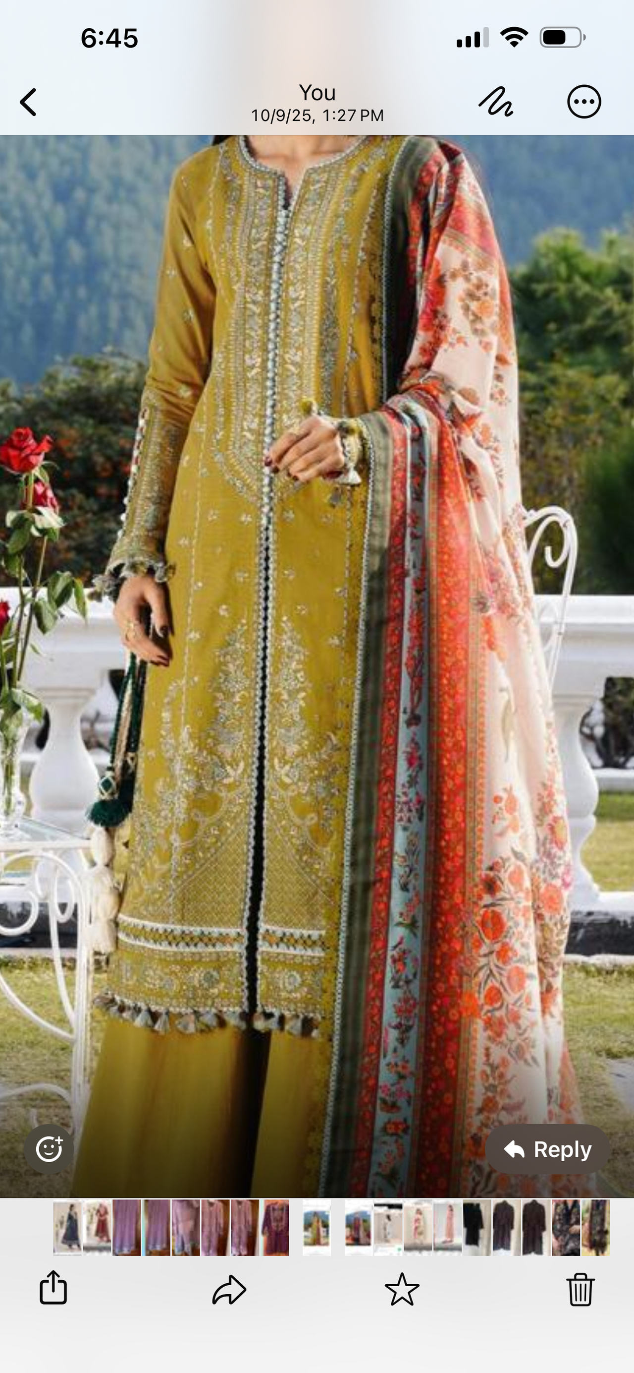 Pakistani Embroidered khaddar suit