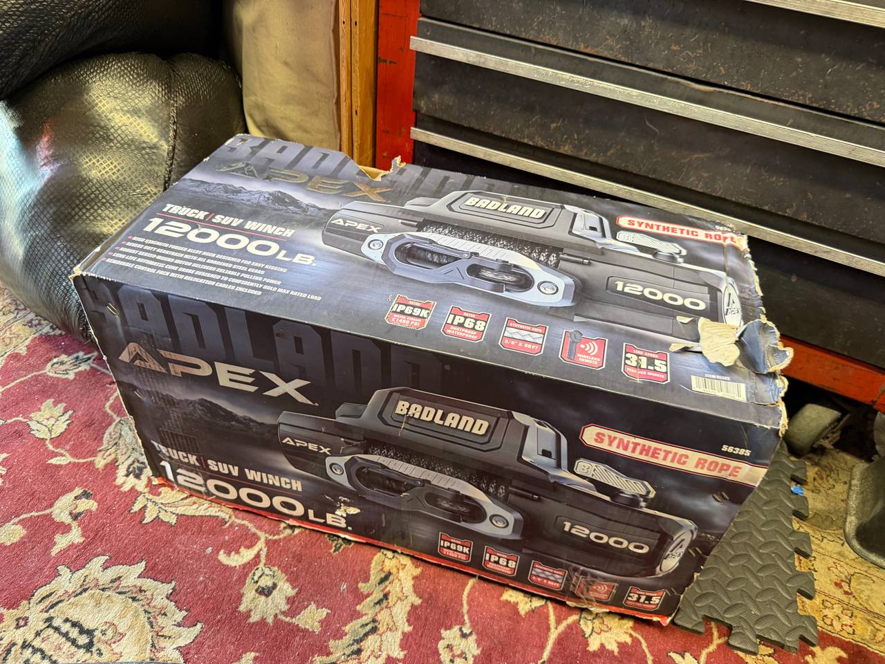 Badland Apex 12,000 lb. Winch with Synthetic Rope and Wireless Remote