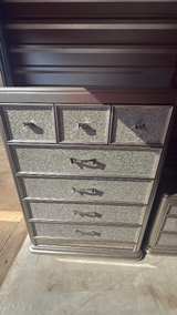 Silver Glitter Chest and Nightstand Set - Image 3