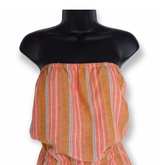 Drew Anthropologie Strapless Split Leg Striped Jumpsuit NWT size small $242 new - Image 5