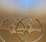 Baby Phat Logo Hoop Earrings - Image 1