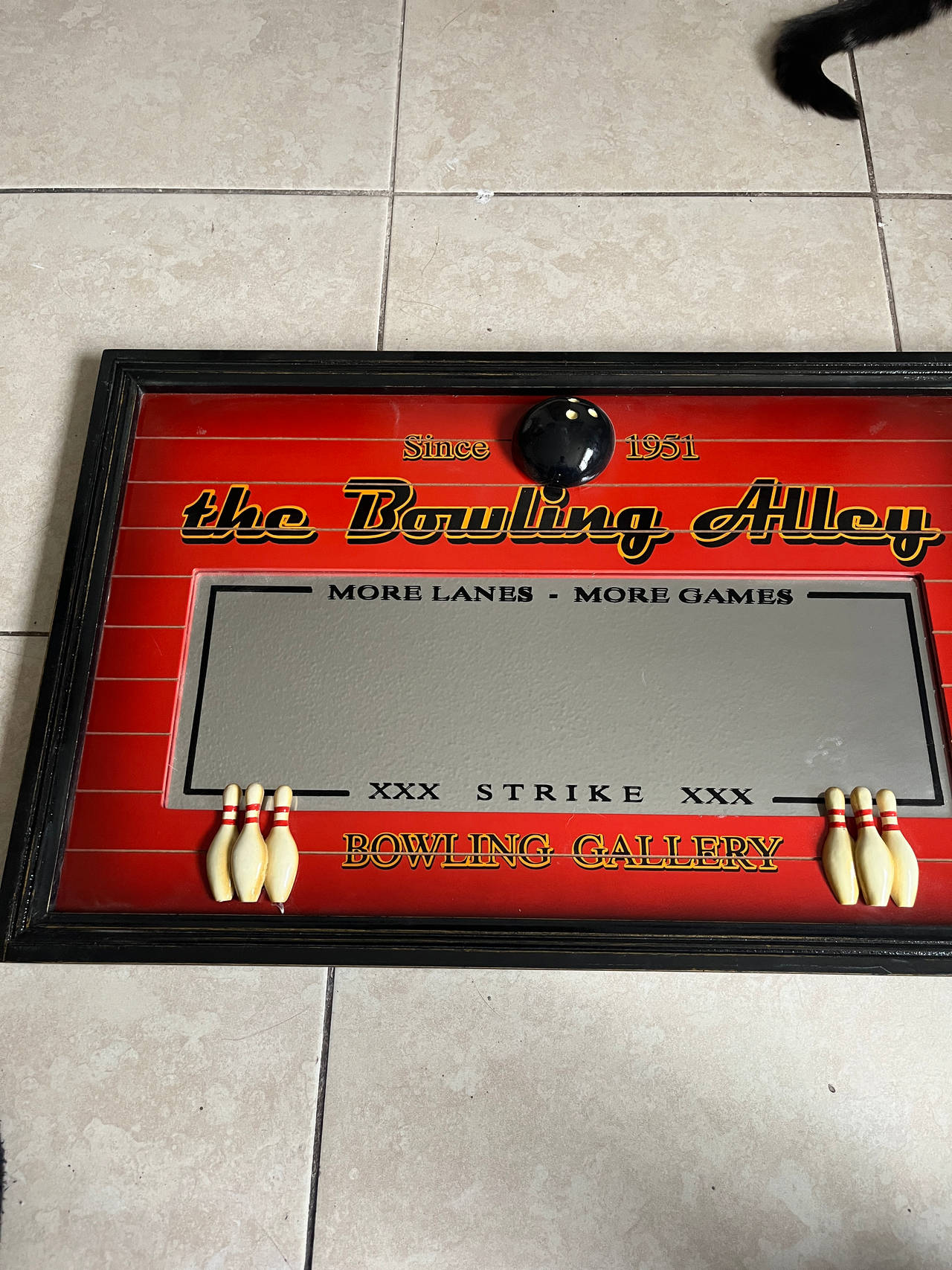 Bowling Alley Wall Mirror