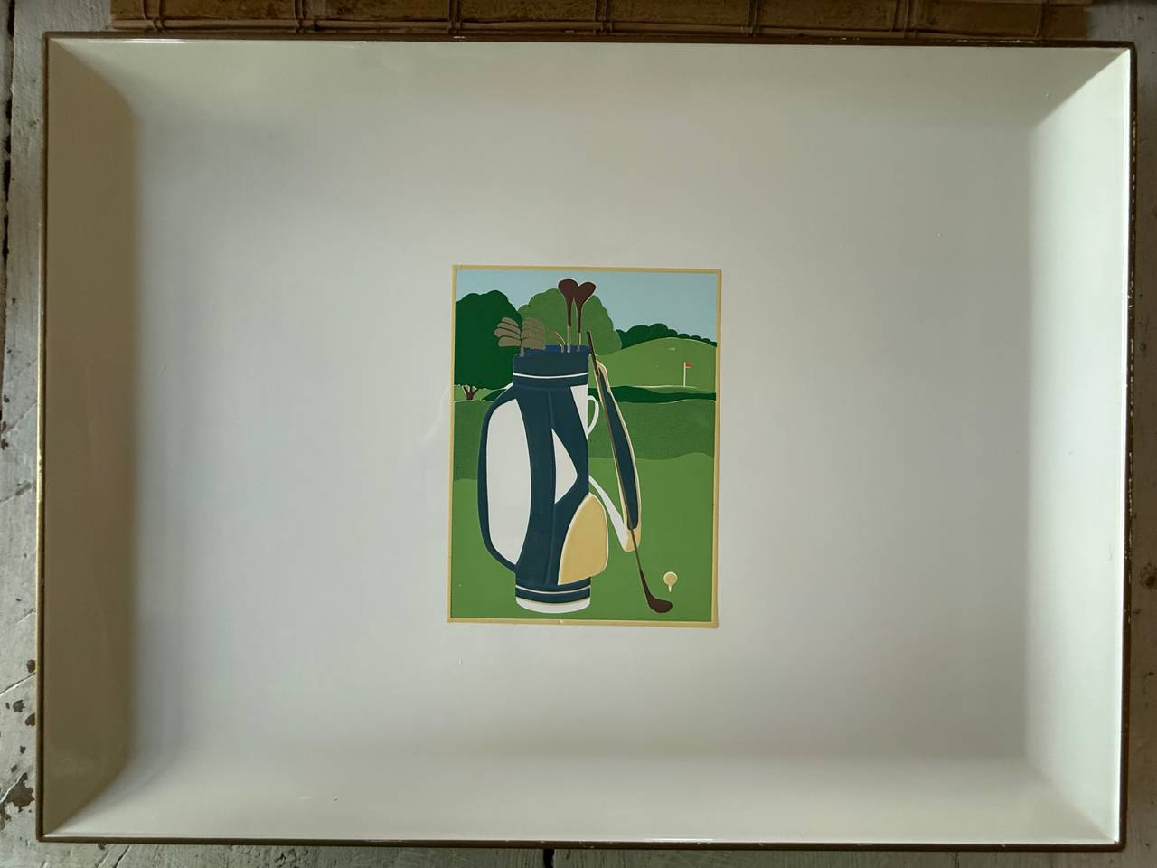 Otagiri Vintage Golf Serving Tray by Curtis Swan