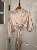 Victoria's Secret Pink Stripe Satin Robe - Image 3