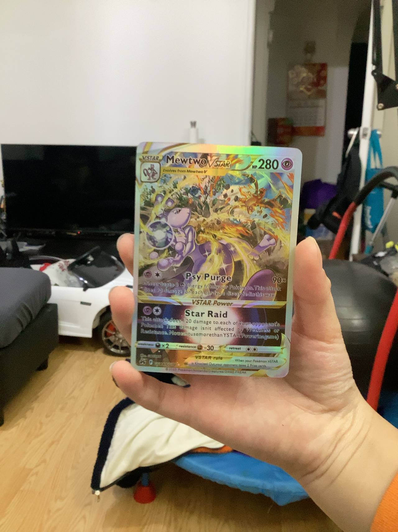 Pokemon Mewtwo VSTAR Crown Zenith Galarian Gallery Card