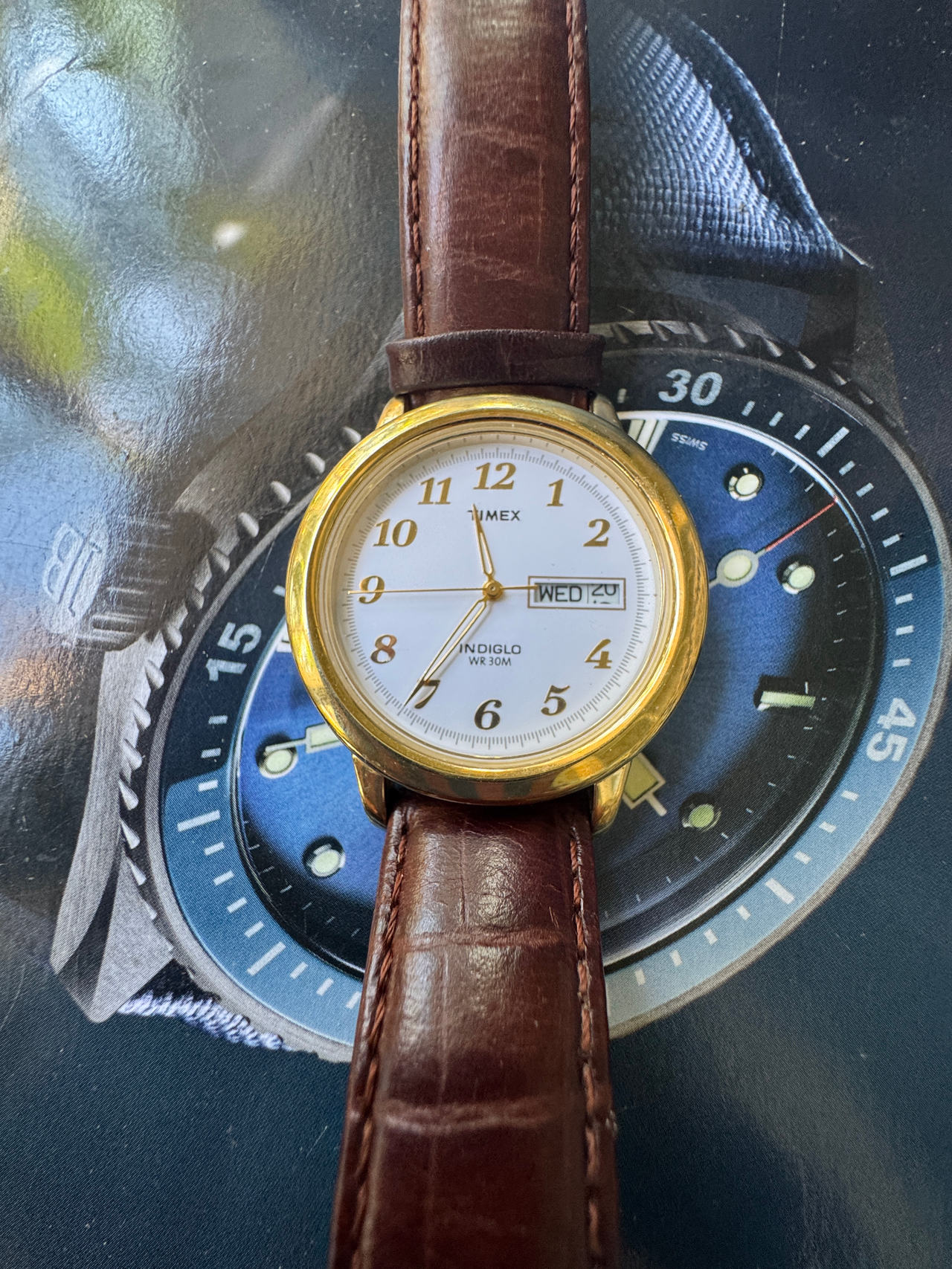 Timex Easy Reader Day-Date 35mm Gold-Tone Watch