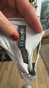 Vuori Lux Performance Tank Top Platinum Heather Gray - Image 3