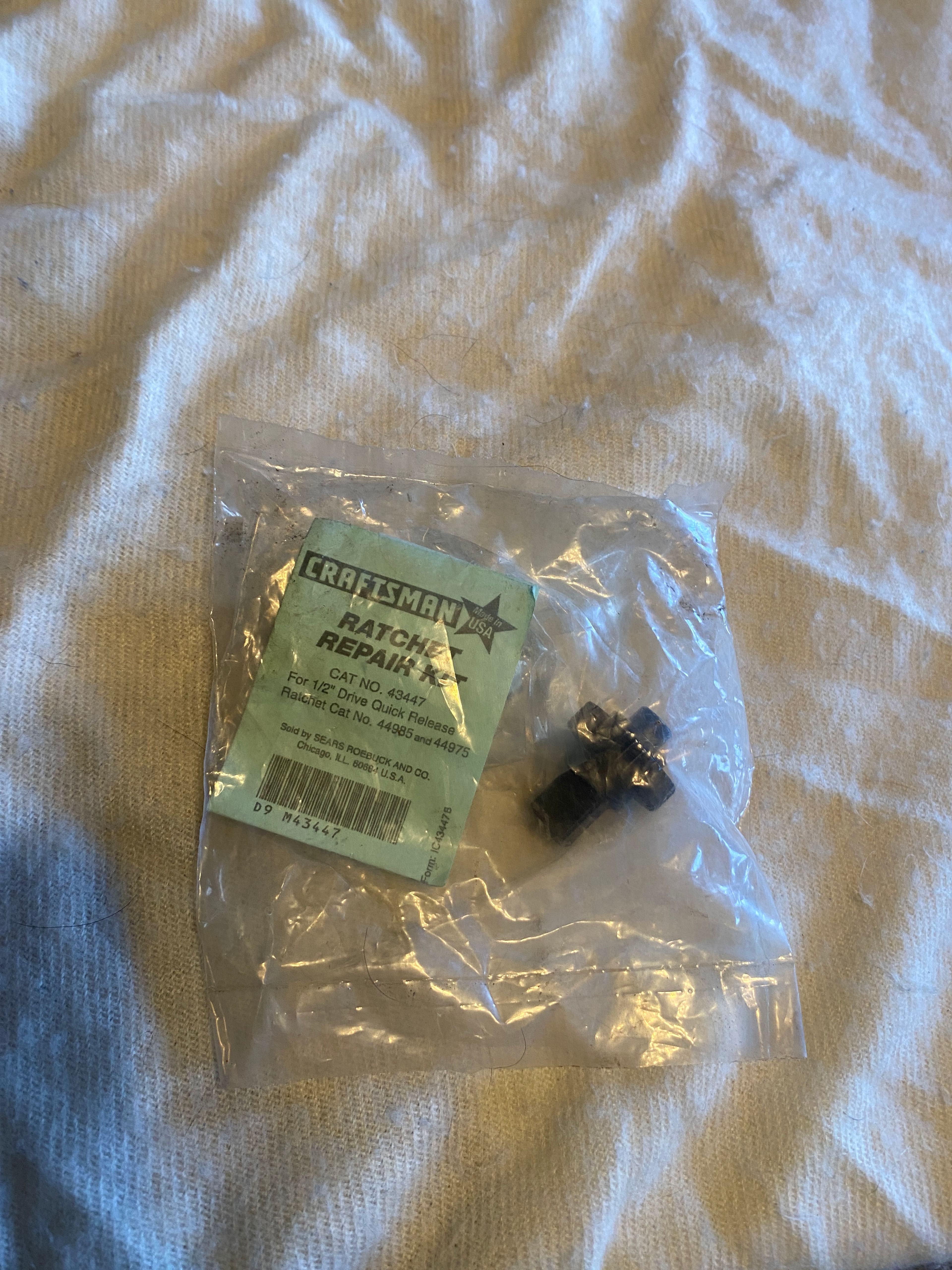 Craftsman 1/2" Drive Quick Release Ratchet Repair Kit 43447