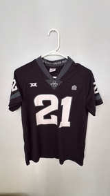 Iowa State Cyclones Synergy Imports Blackout Football Jersey #21 Youth Large New - Image 1