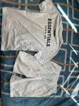 Fear of God Essentials T-Shirt and Shorts Set Light Heather Oatmeal - Image 2