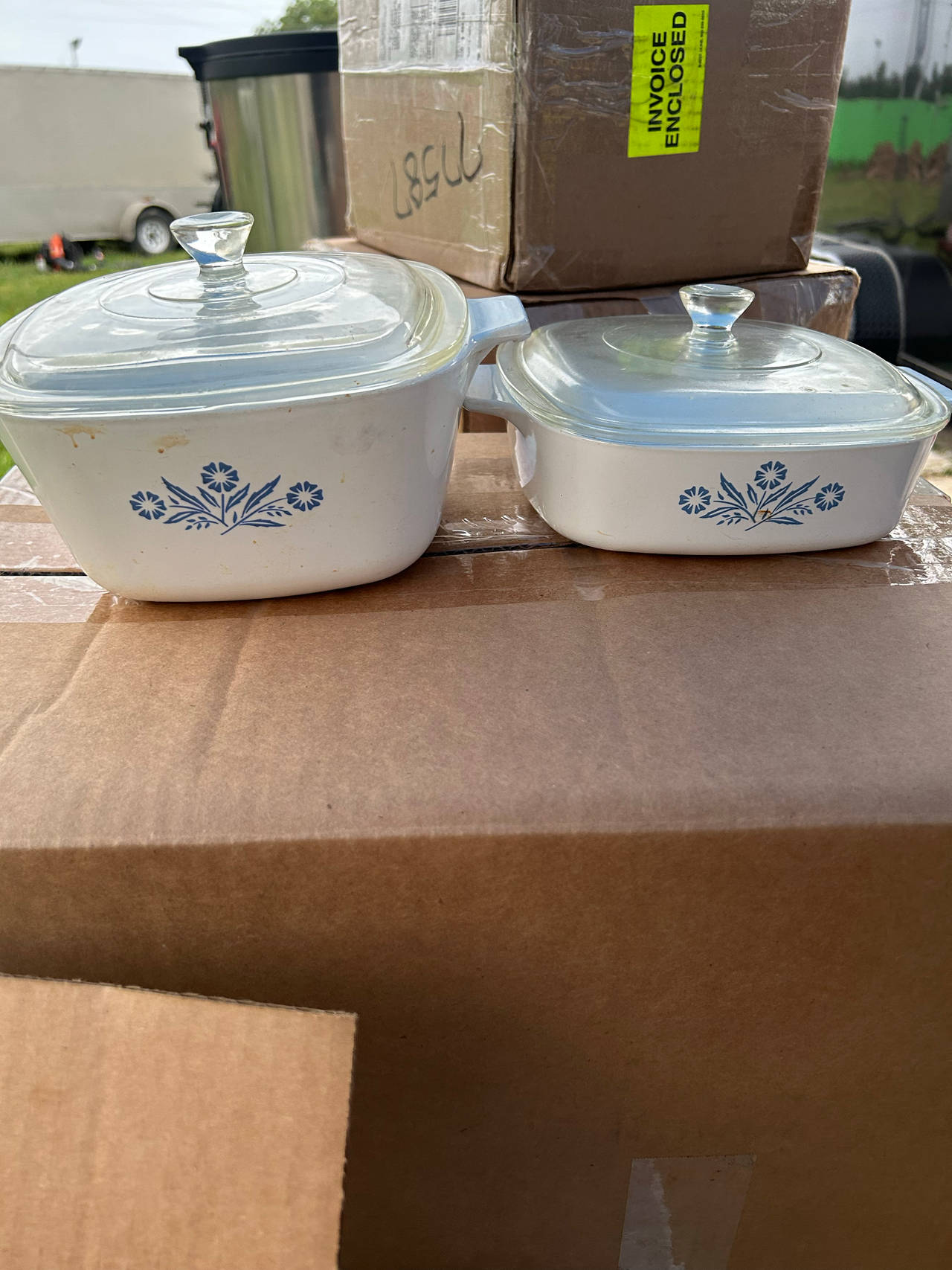 CorningWare Blue Cornflower Casserole Dish