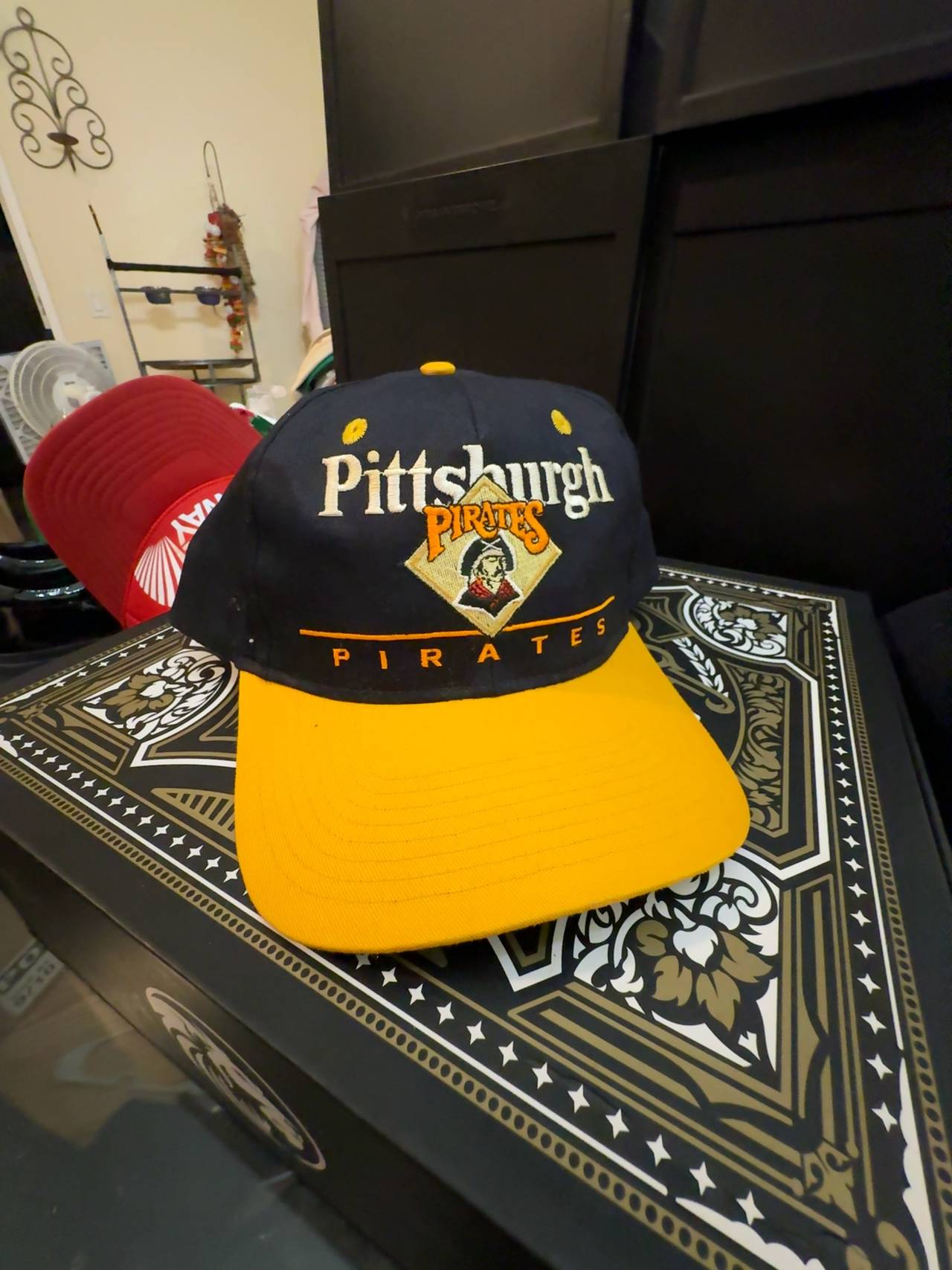 New Era Pittsburgh Pirates Black and Yellow Snapback Hat Cap