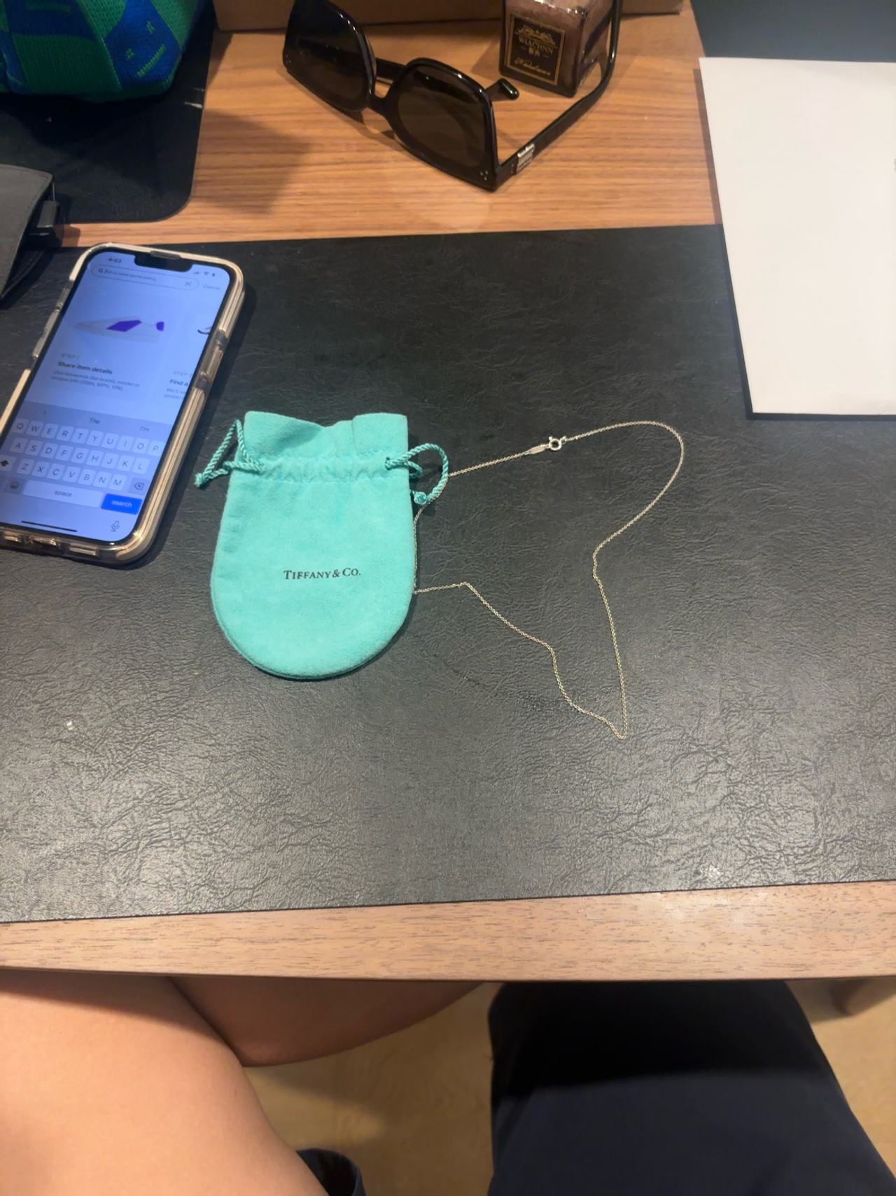 Tiffany & Co. Small Blue Drawstring Jewelry Pouch