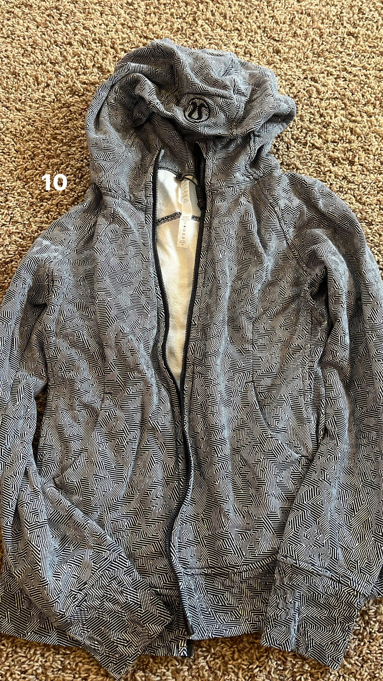 lululemon Scuba Hoodie Full Zip Size 10 like new