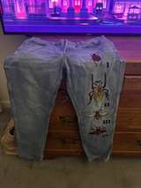 Gucci Embroidered insects Straight-Leg Denim Jeans Blue Rare - Image 1