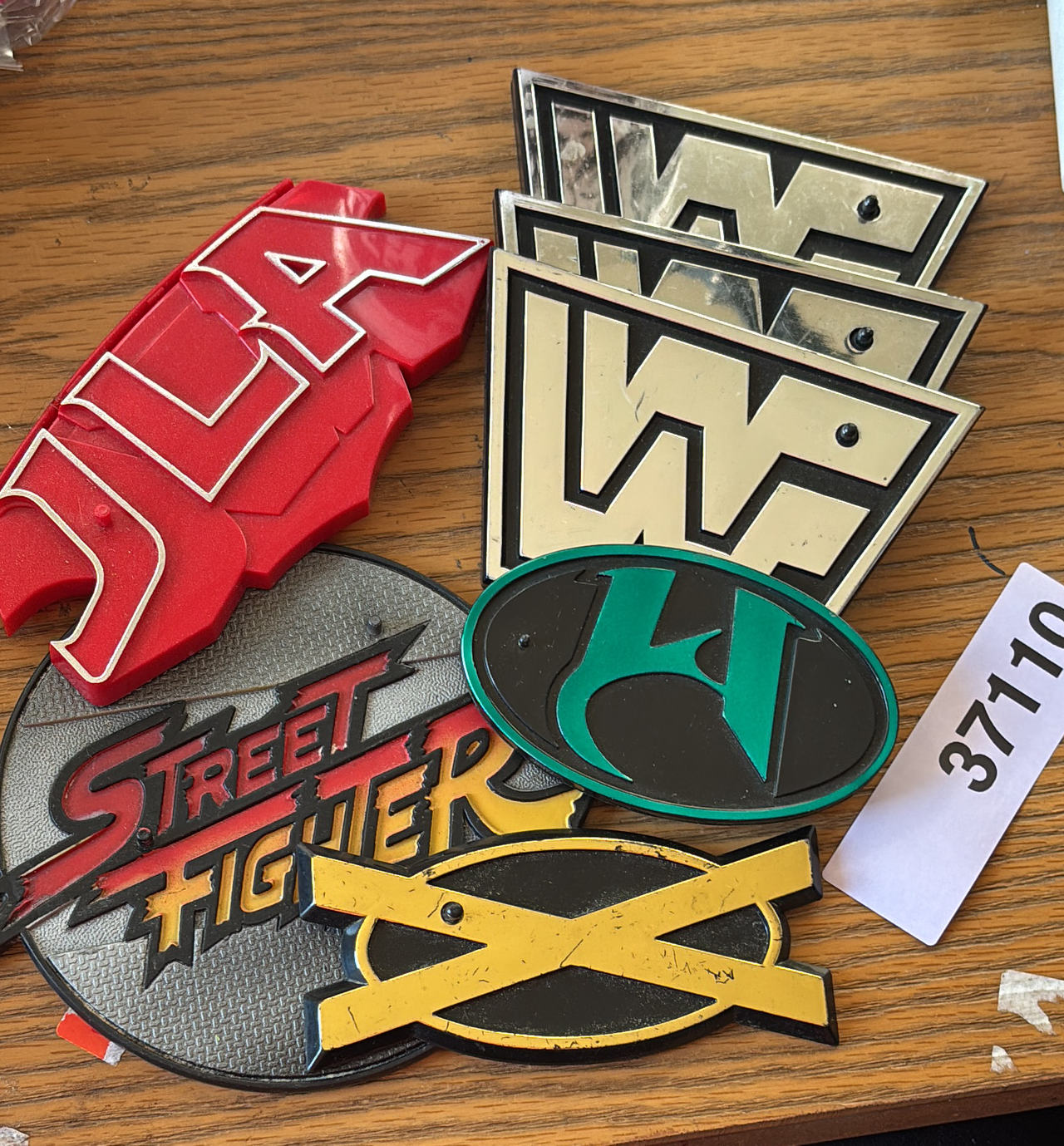 Vintage Action Figure Logo Stands Lot