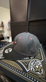 New Era Chicago Bulls 9FIFTY NBA Snapback Hat Black/Red Logo - Image 2