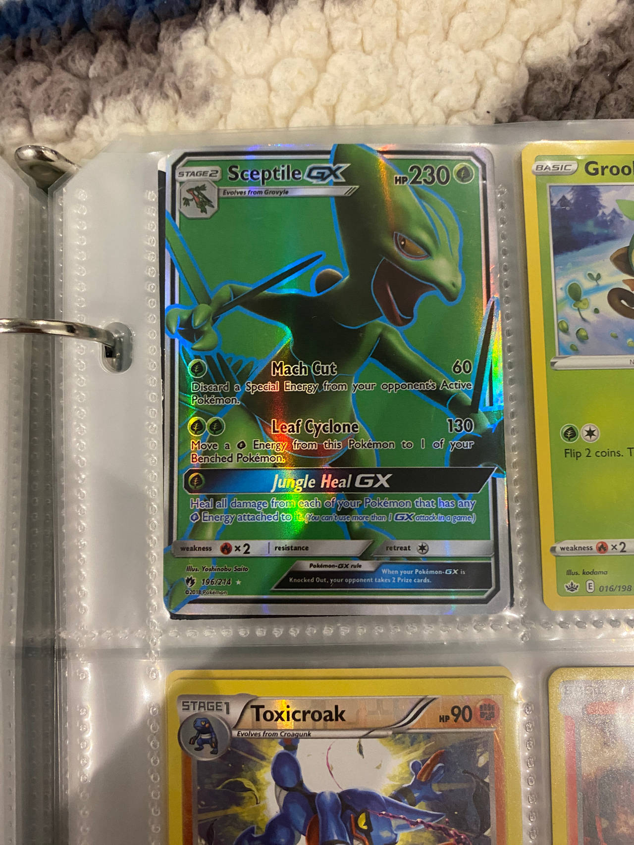 Pokémon Sceptile GX 155/214 Lost Thunder Full Art Ultra Rare