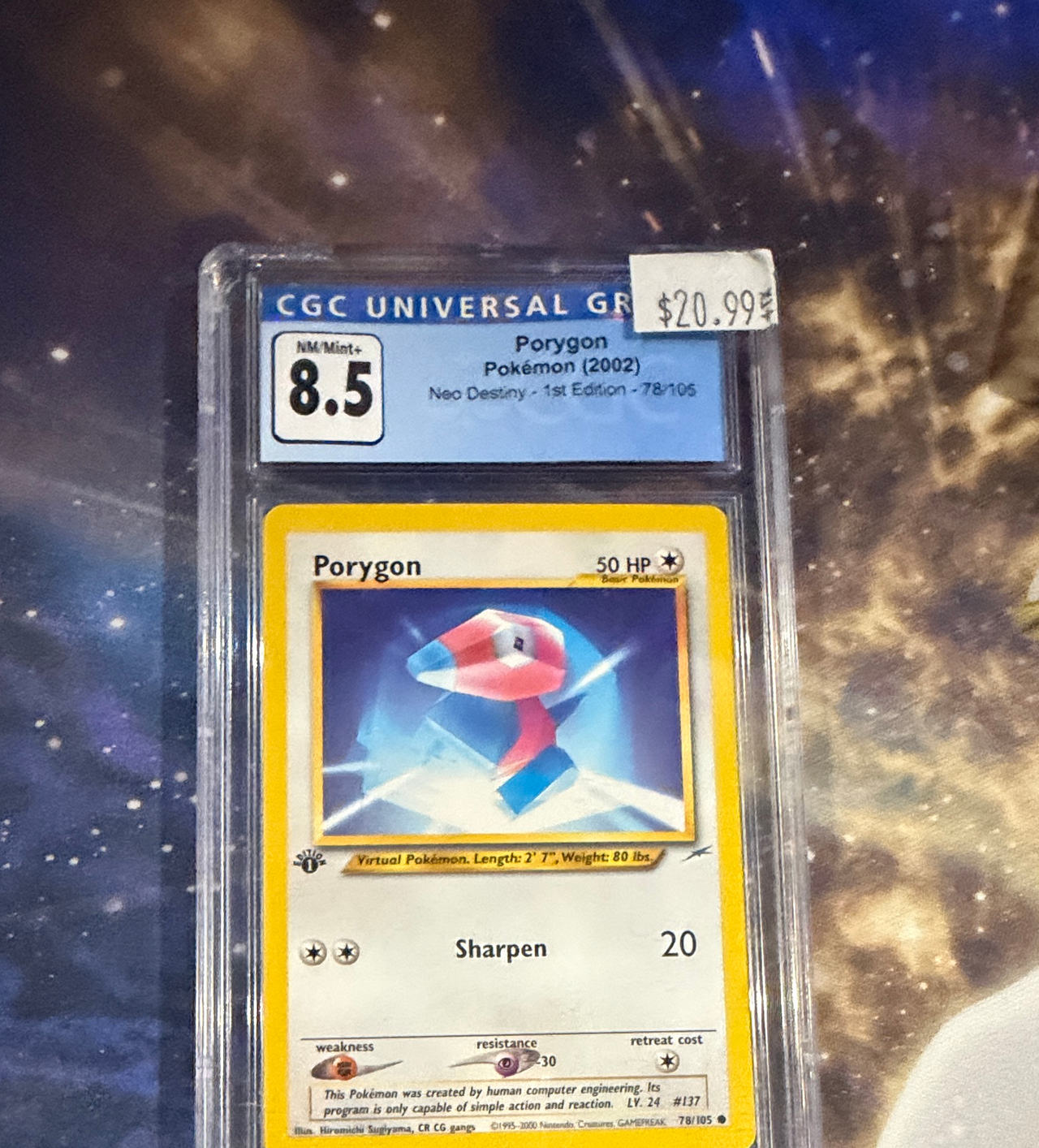 Pokémon Porygon Neo Destiny 1st Edition 78/105 CGC 8.5