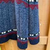 Sweater Project Women’s Size 2X Vintage Fair Isle Distressed Collar  - Image 4