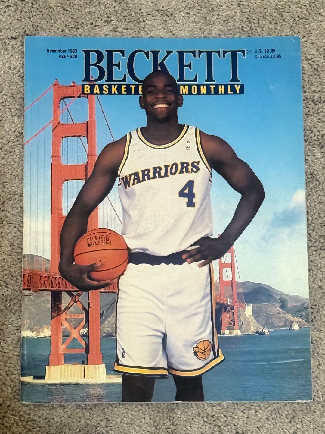 Beckett Basketball Monthly Issue #40 November 1993 Chris Webber