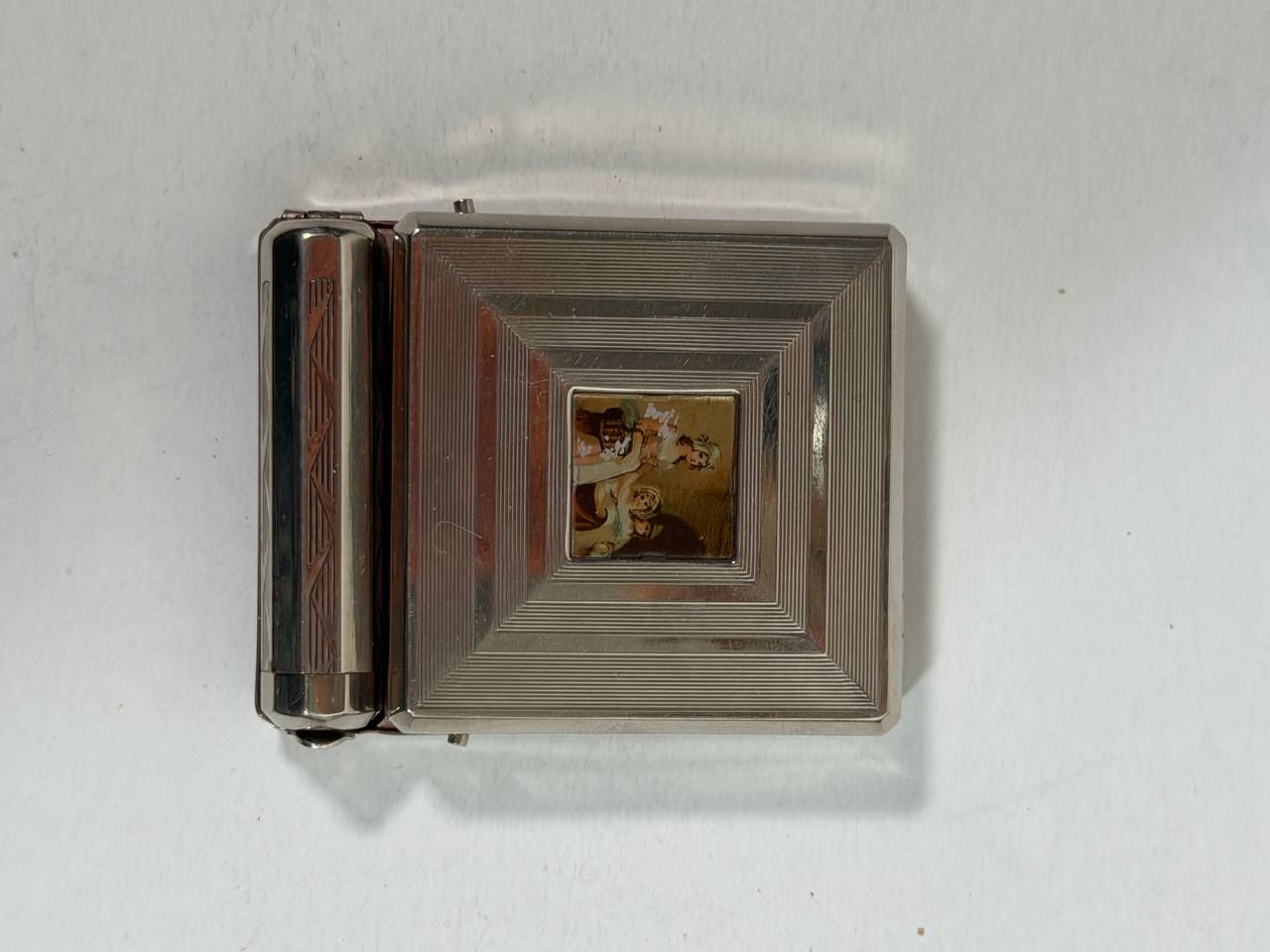 Vintage 1950s Yardley of London "Evening Lipstick" Triple Compact Vanity Set