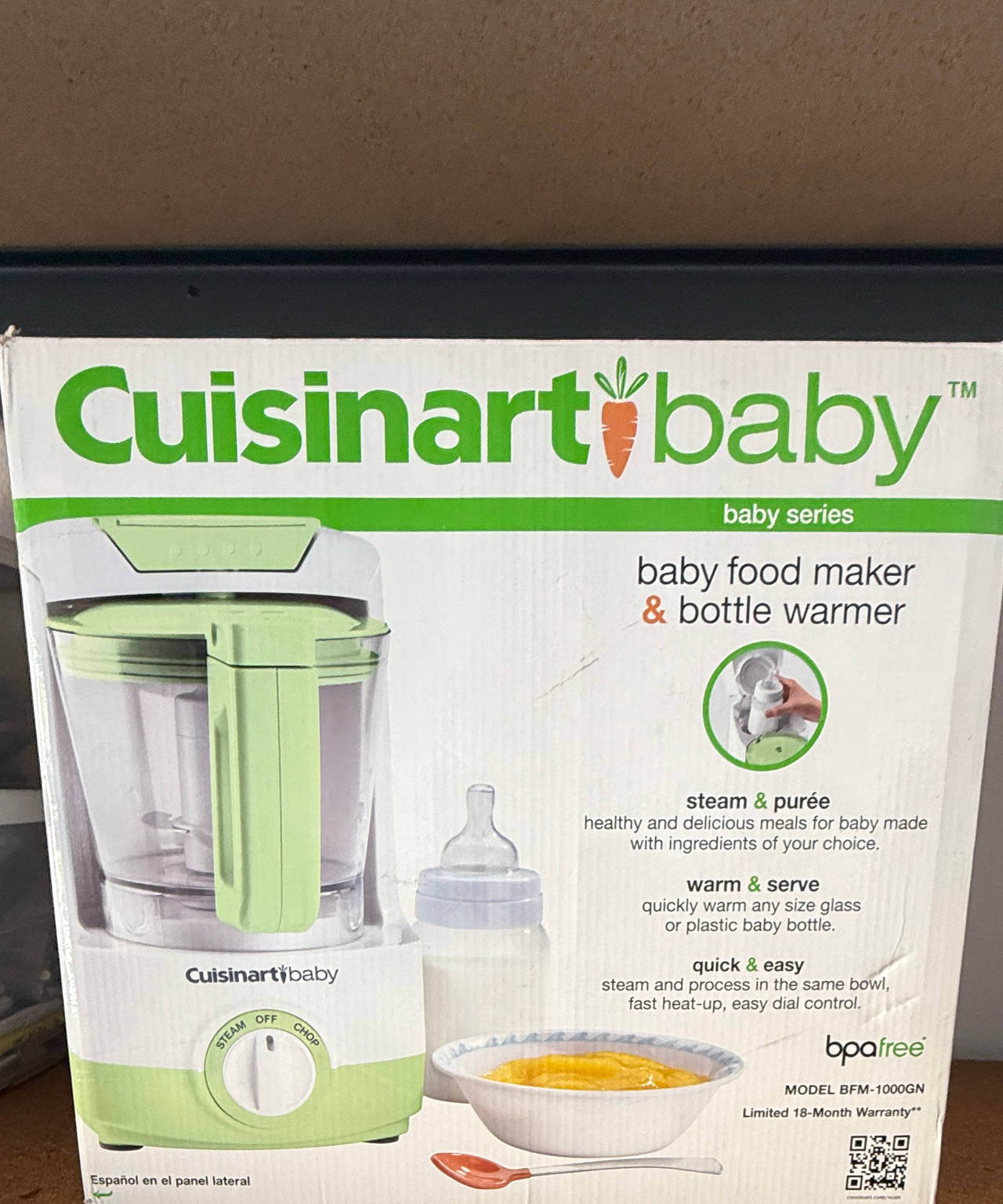 Cuisinart Baby Food Maker and Bottle Warmer BFM-1000GN