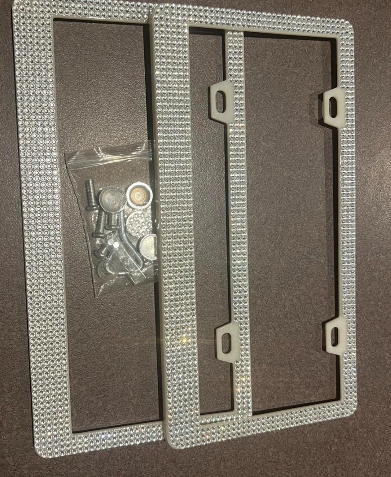 Bling Rhinestone License Plate Frame
Slim fit not your typical plate 