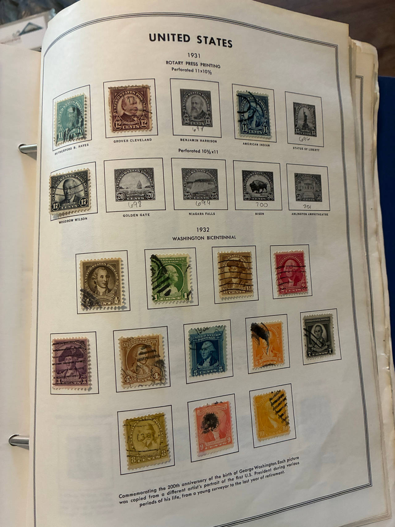 United States Postage Stamps (1931-1932)
