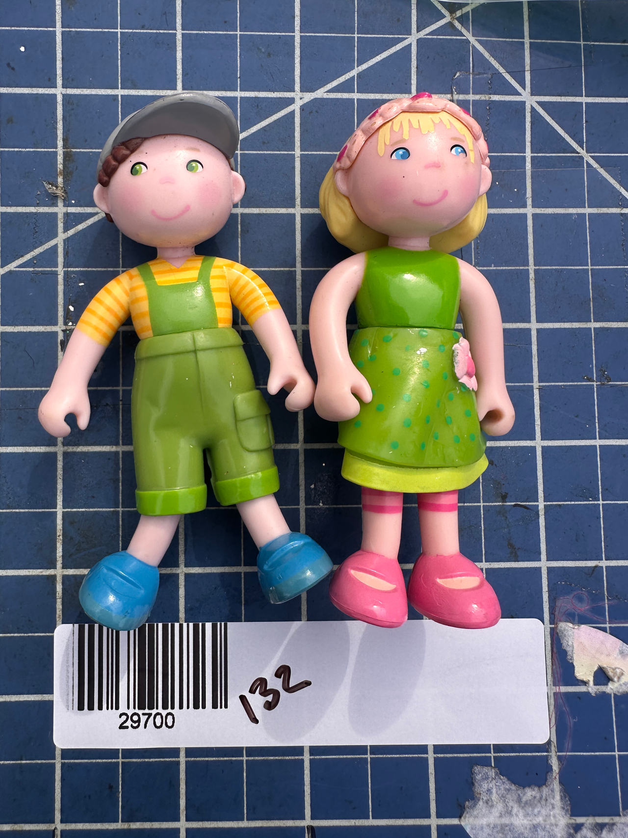 Haha Little Friends Farm Boy Nils and Mali bendable doll figures 2 pcs  132-00