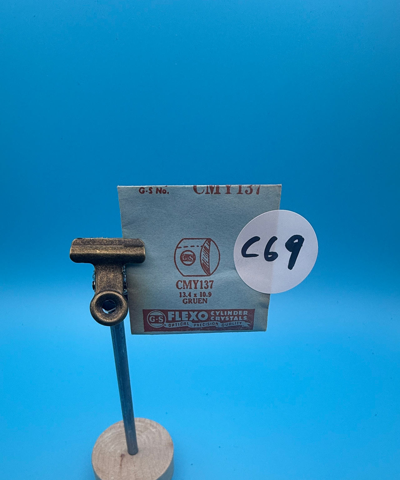 G-S Flexo Cylinder Watch Crystal CMY137 for Gruen