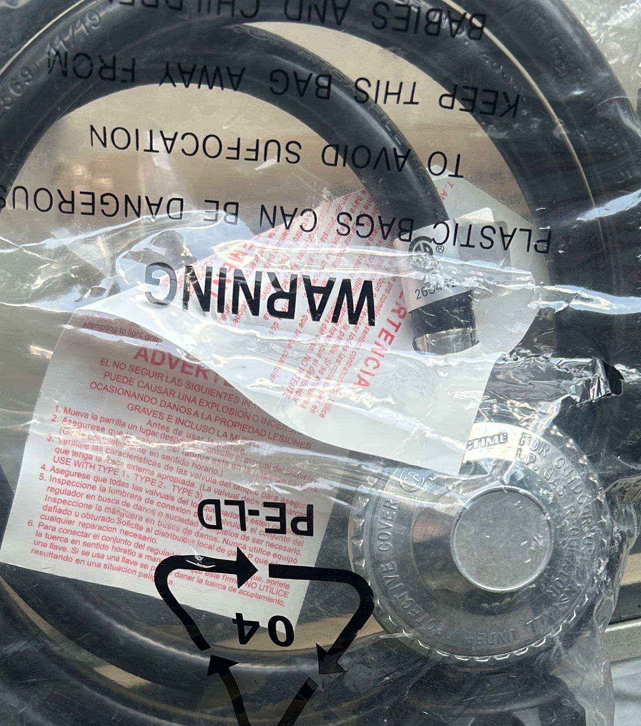 Universal Propane Regulator and Hose Assembly