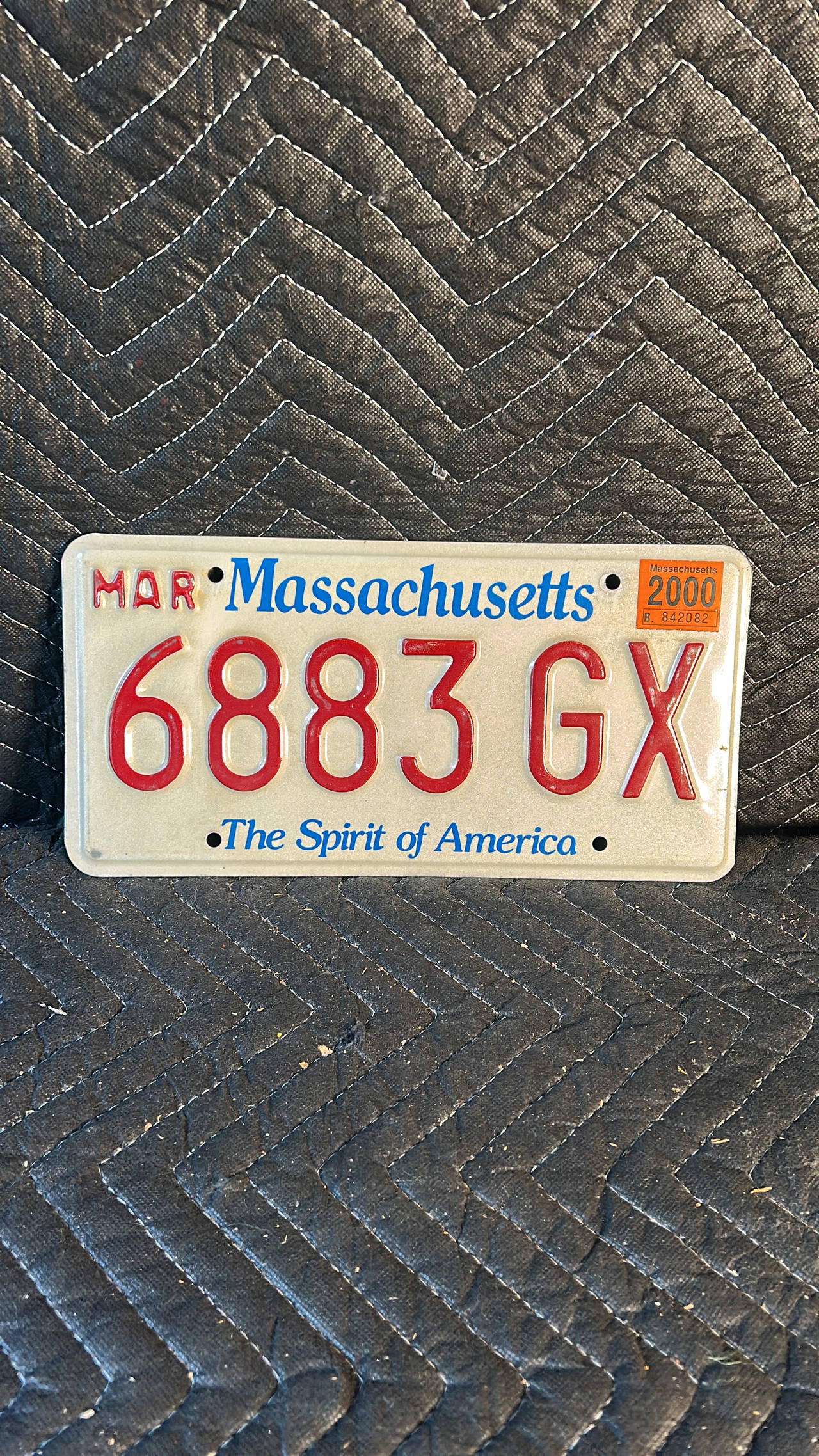 Massachusetts License Plate (2000)