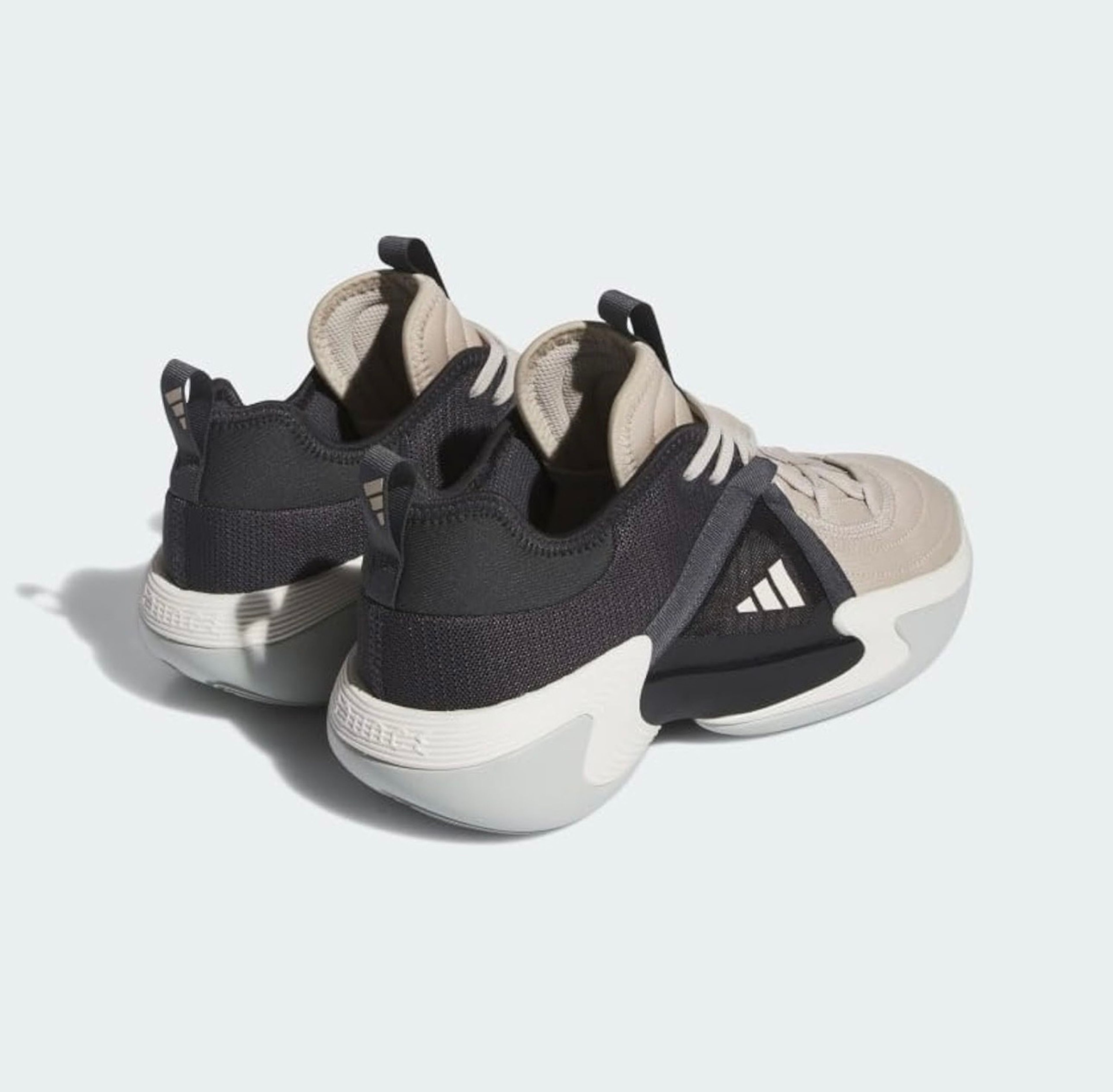 Adidas Women's Exhibit Select Basketball Shoes Beige/Off White/Carbon Size 9 - Image 4