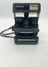 Polaroid OneStep Closeup Instant Camera 600 Film Untested w/ Strap - Image 7
