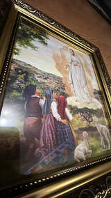 Our Lady of Fatima Gold Ornate Frame Print 13” - Image 4