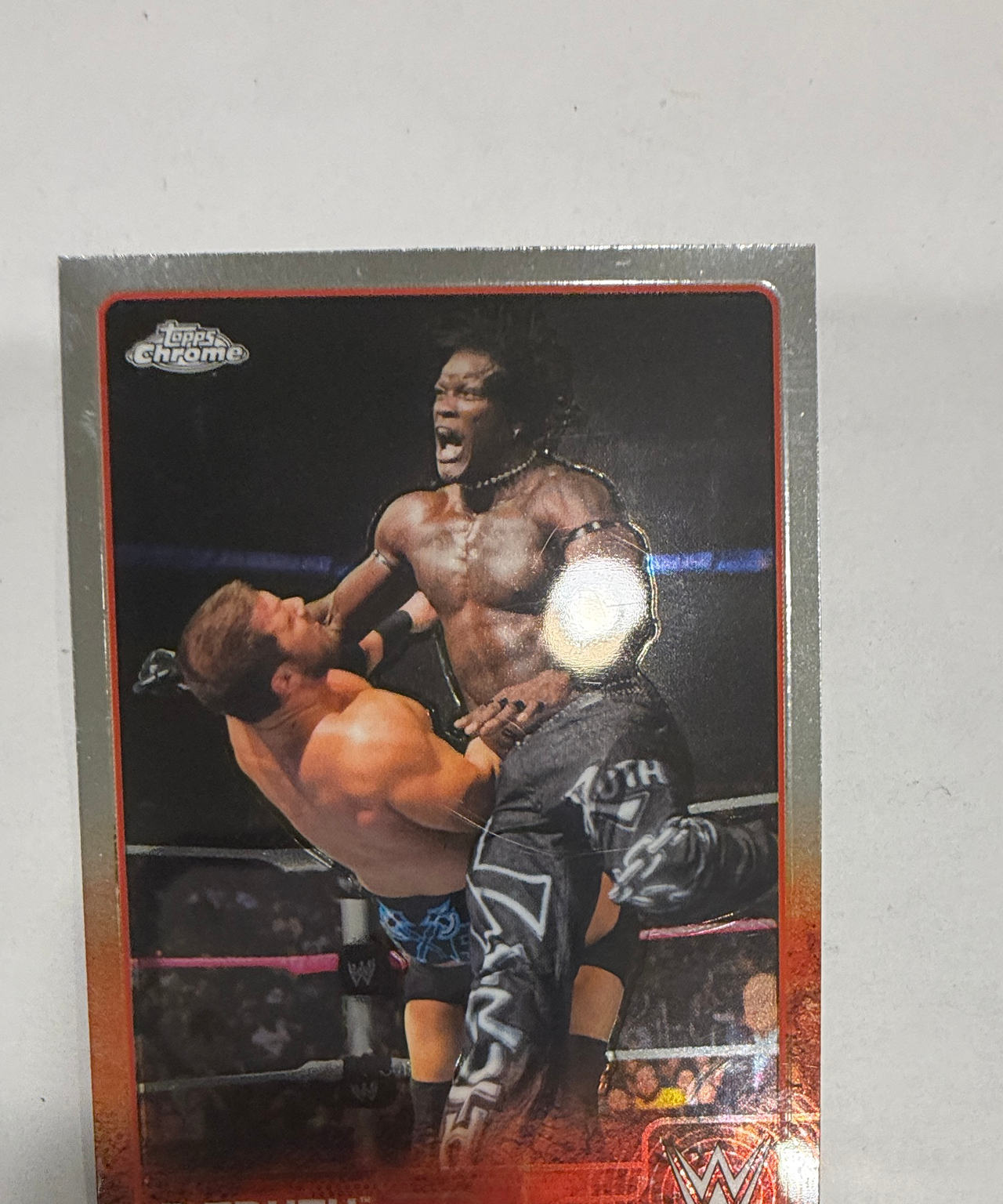 2014 Topps Chrome WWE R-Truth Orange Refractor #44 /99
